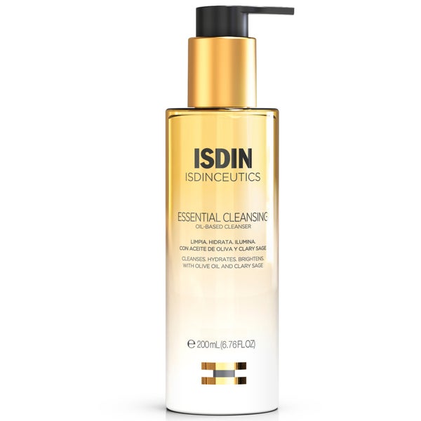 ISDIN ISDINCEUTICS Essential Cleansing Hydrating and Effective Oil Makeup Remover Oil Cleanser 6.76 fl. oz