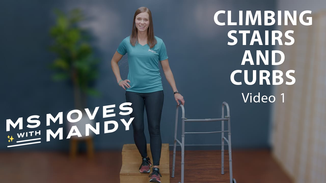 Physical therapist Mandy Rohrig standing next to a walker