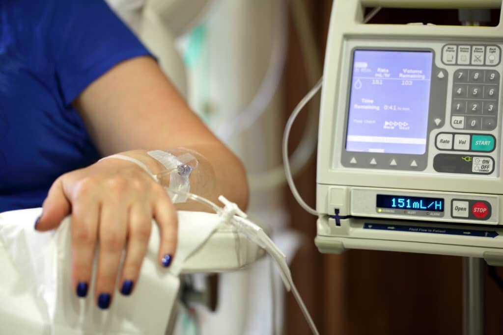 Woman Getting Infusion