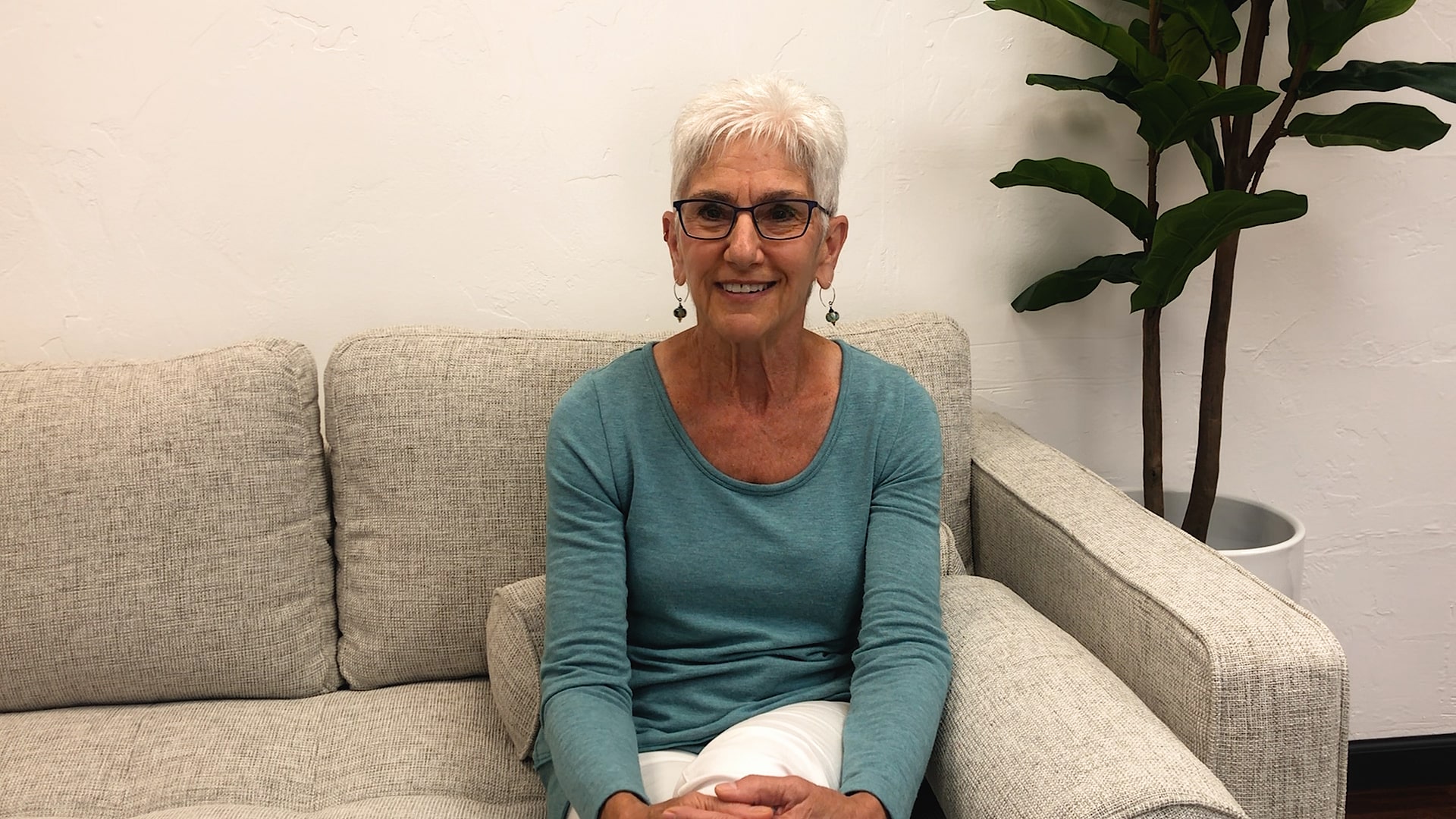 Psychologist Roz Kalb Sitting on the Couch