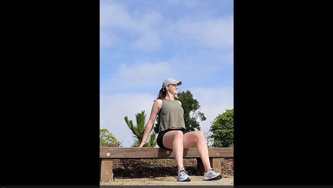 Emily Reilly Sitting Outside