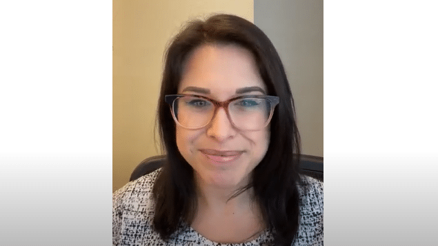 Dr. Samantha Roman sitting in her office